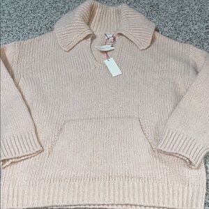 Anthropologie Pilcro collared pouch pocket sweater women’s size small